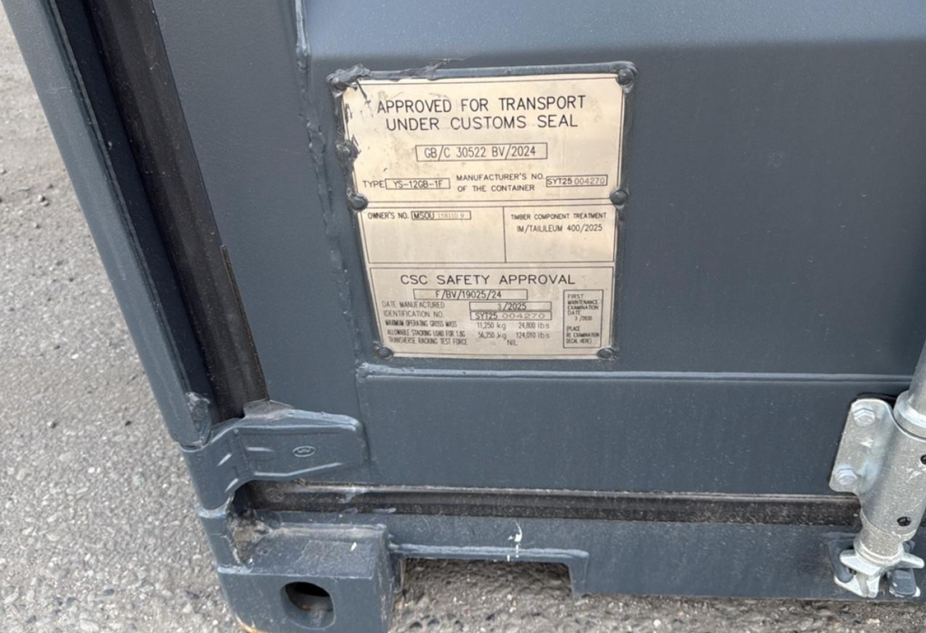 10ft Shipping Container - New Storage Container Unit (RAL 7016 Anthracite Gray)