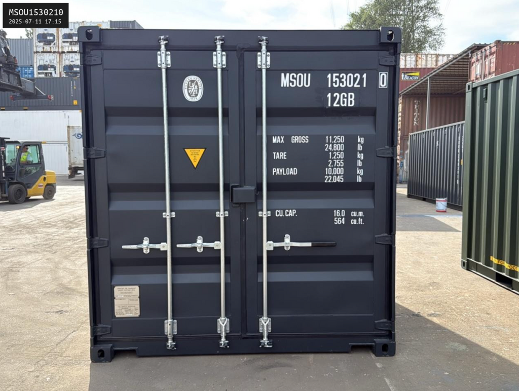 10ft Shipping Container - New Storage Unit (RAL 7021) for sale