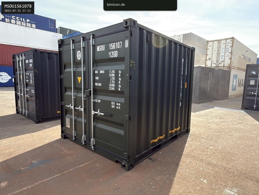 10ft Shipping Container - New Storage container Unit (RAL 6007) for sale