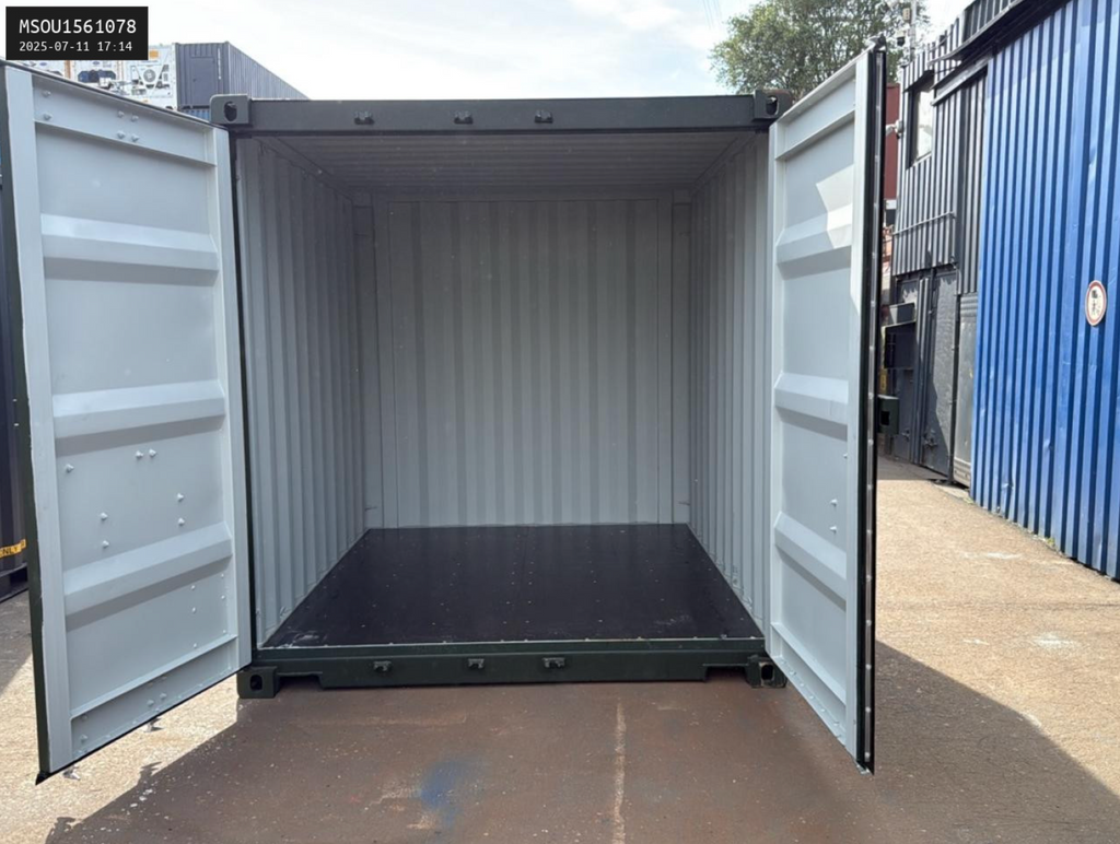 10ft Shipping Container - New Storage container Unit (RAL 6007) for sale online