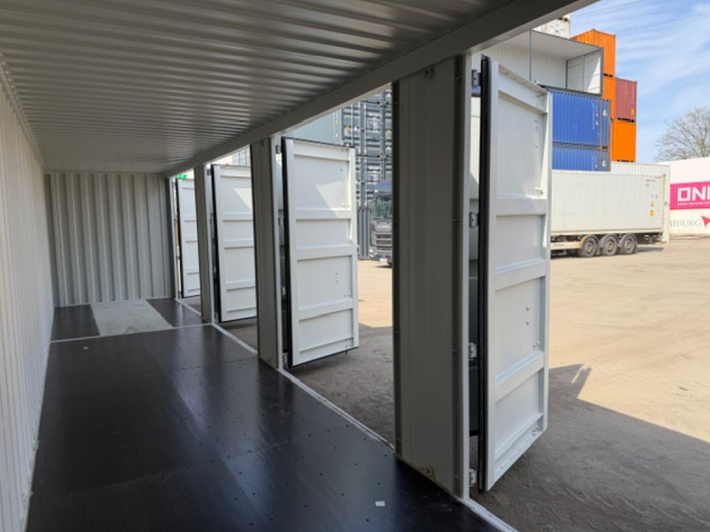 12m (40ft) High Cube Shipping Container - 2025 One-Trip 4-Door Multi-Access Unit (RAL 7035 Light Gray) | SA Depot 3