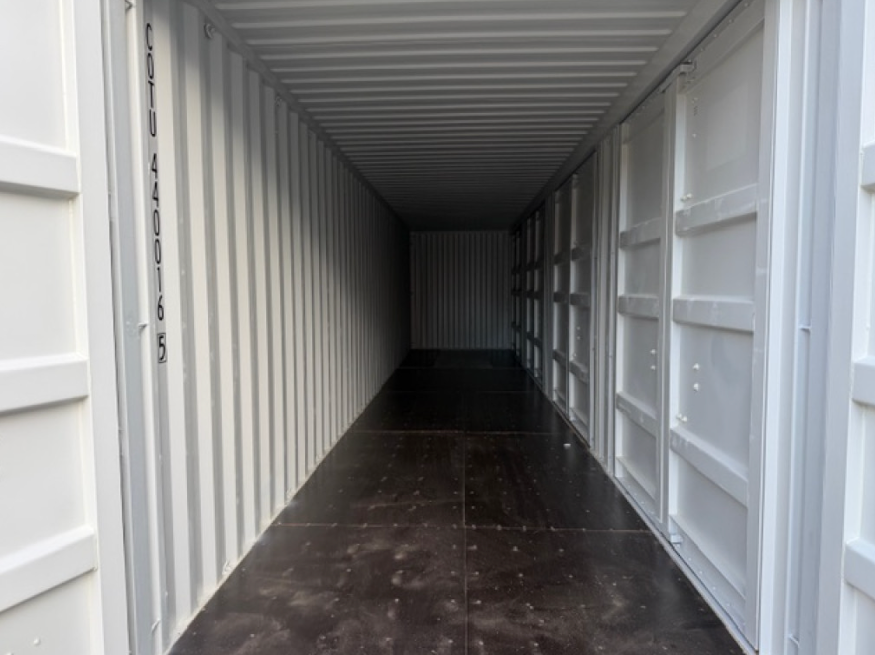 12m (40ft) High Cube Shipping Container - 2025 One-Trip 4-Door Multi-Access Unit (RAL 7035 Light Gray) | SA Depot 7