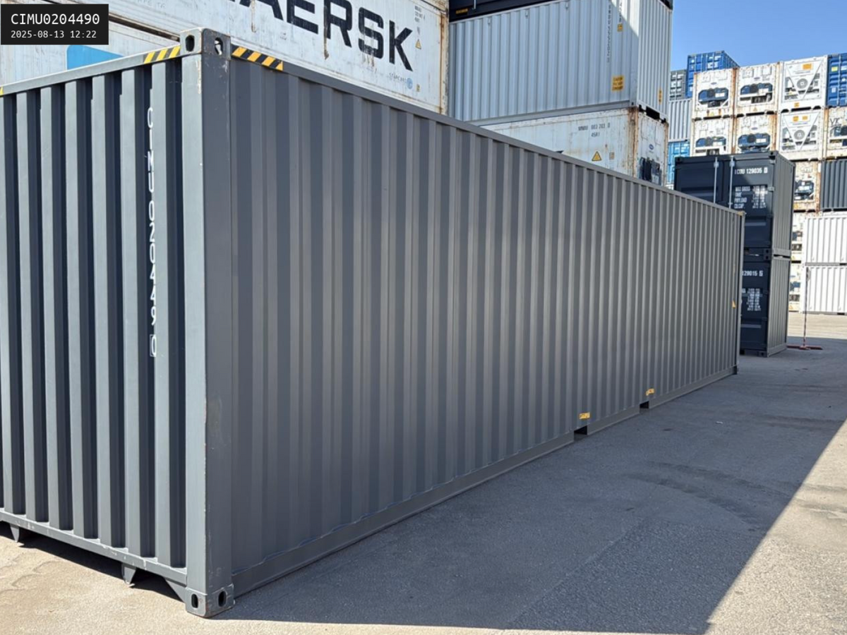12m (40ft) High Cube Shipping Container - 2025 One-Trip Unit (RAL 7012 Basalt Gray) | SA Depot 4