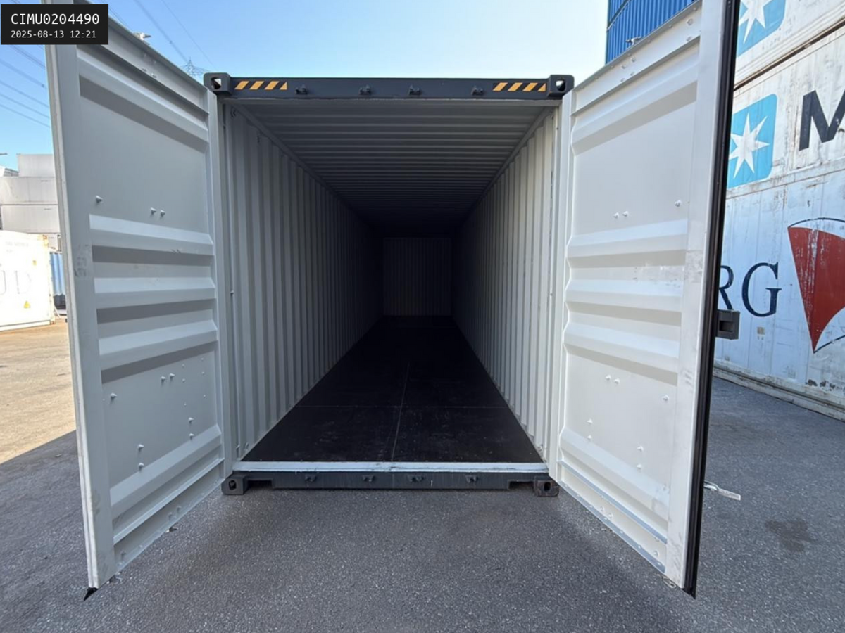 12m (40ft) High Cube Shipping Container - 2025 One-Trip Unit (RAL 7012 Basalt Gray) | SA Depot 5