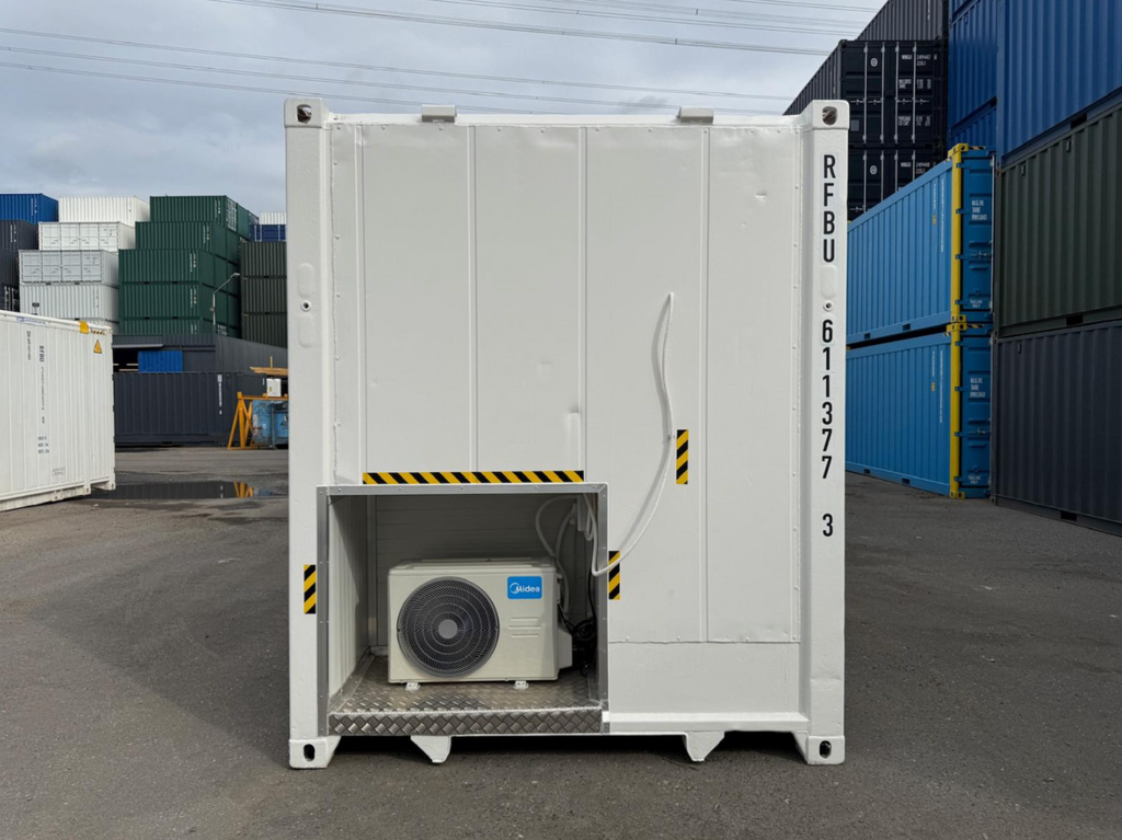 12m (40ft) High Cube Shipping Container - Climate-Controlled Insulated Unit with 3.5kW AC | SA 