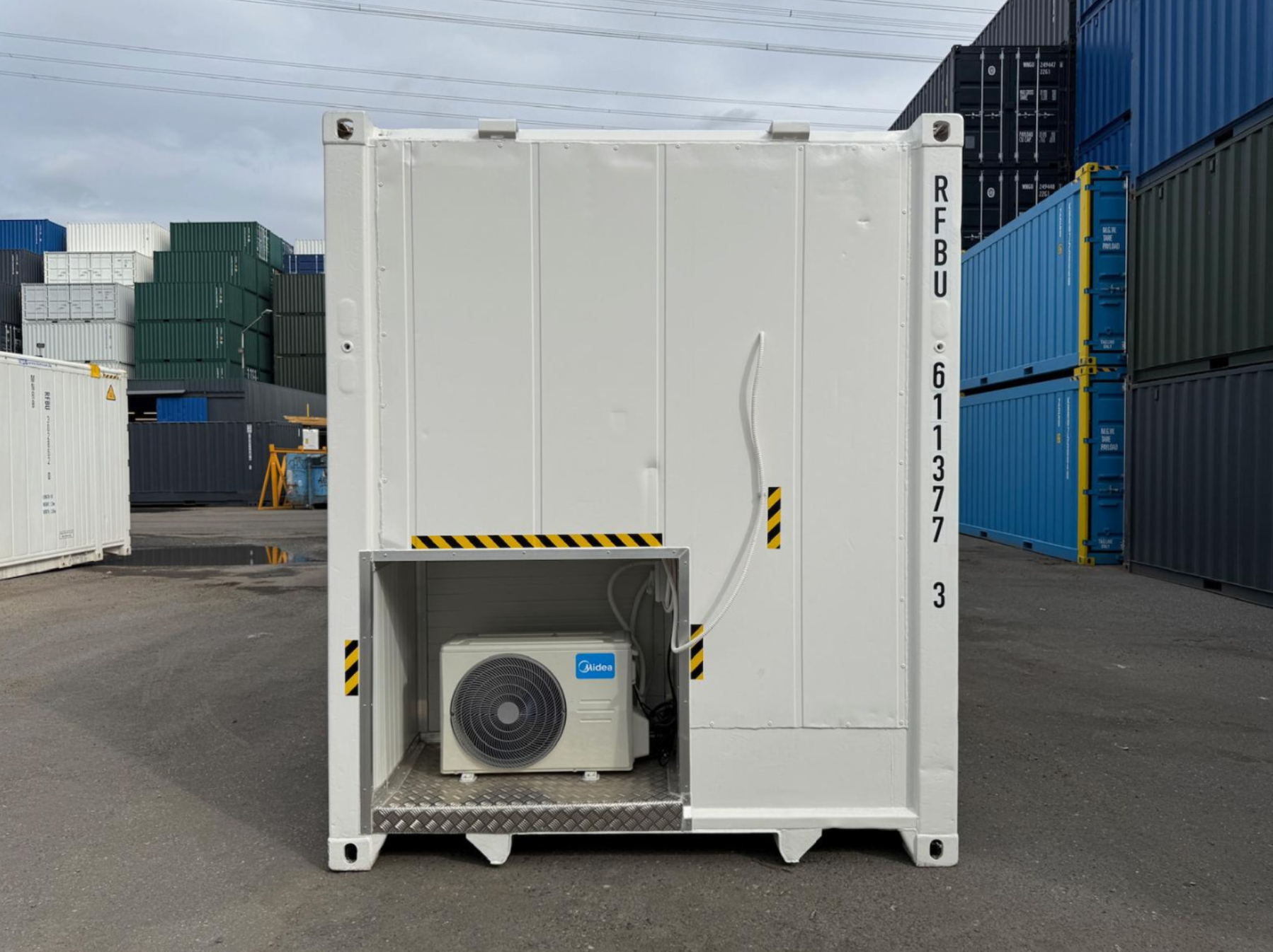 12m (40ft) High Cube Shipping Container - Climate-Controlled Insulated Unit with 3.5kW AC | SA 