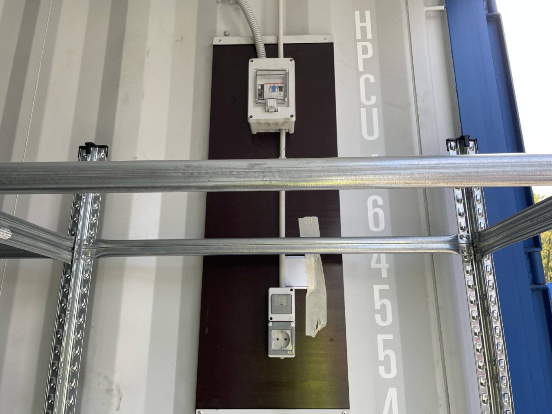 12m (40ft) High Cube Shipping Container - Double Door Unit with Tire Racking & Lighting | SA Depot 3