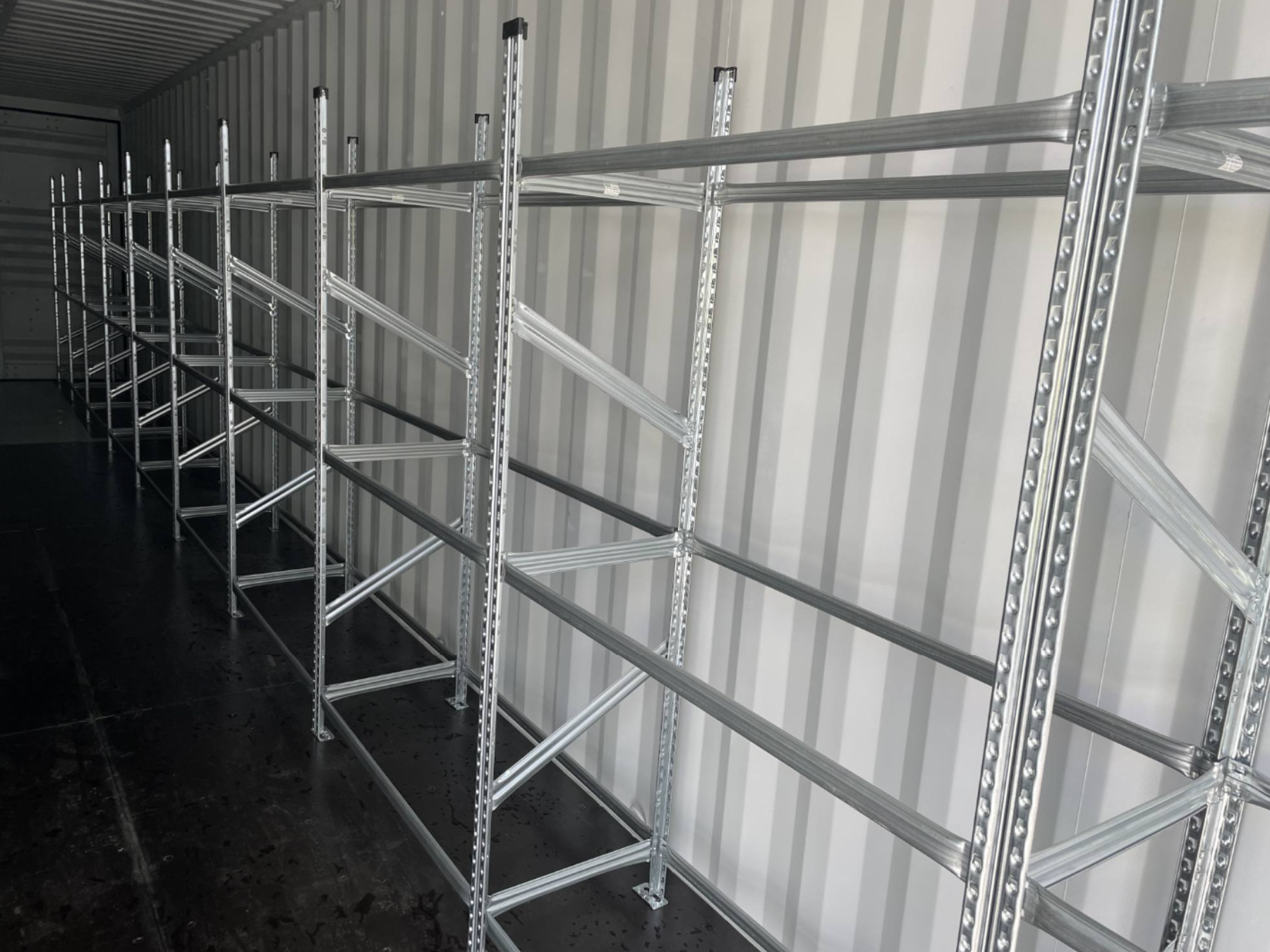 12m (40ft) High Cube Shipping Container - Double Door Unit with Tire Racking & Lighting | SA Depot 6
