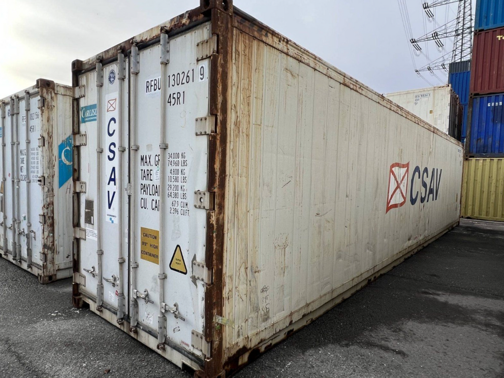 12m (40ft) High Cube Shipping Container - Insulated Thermal Storage Unit (Ex-Refrigerated Base) | SA 3