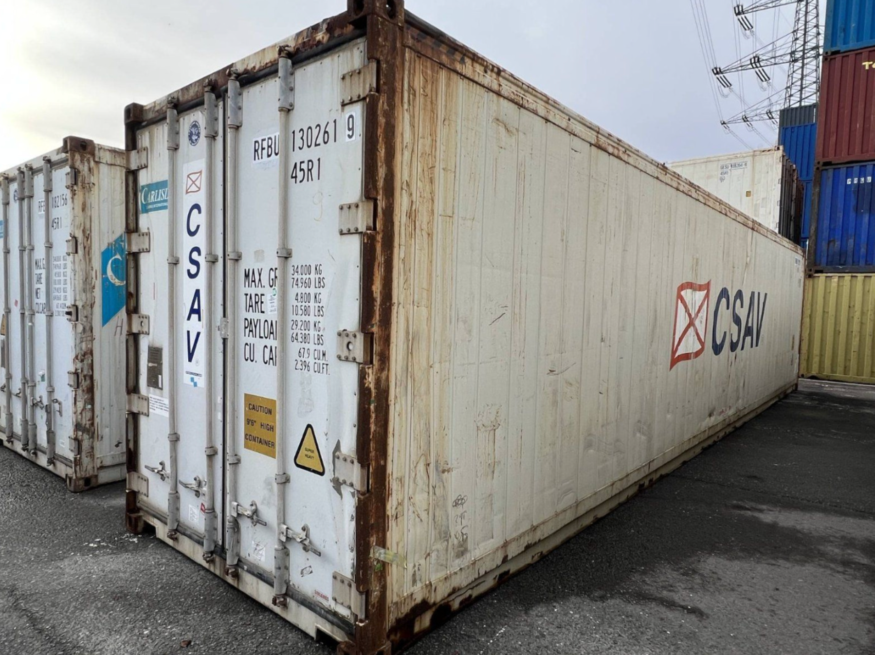 12m (40ft) High Cube Shipping Container - Insulated Thermal Storage Unit (Ex-Refrigerated Base) | SA 3