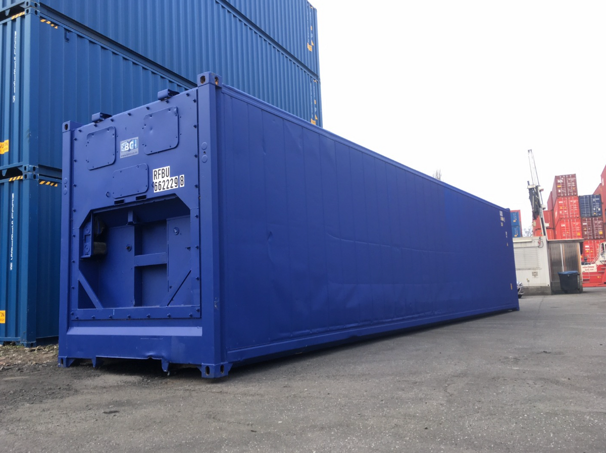 12m (40ft) High Cube Shipping Container - Insulated Thermal Storage Unit (Industrial Blue) | SA