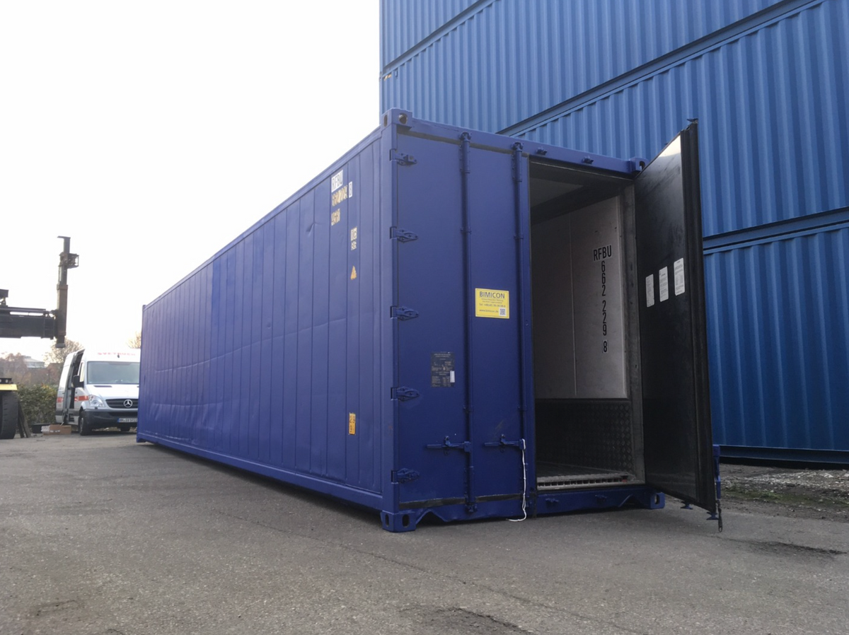 12m (40ft) High Cube Shipping Container - Insulated Thermal Storage Unit (Industrial Blue) | SA Depot
