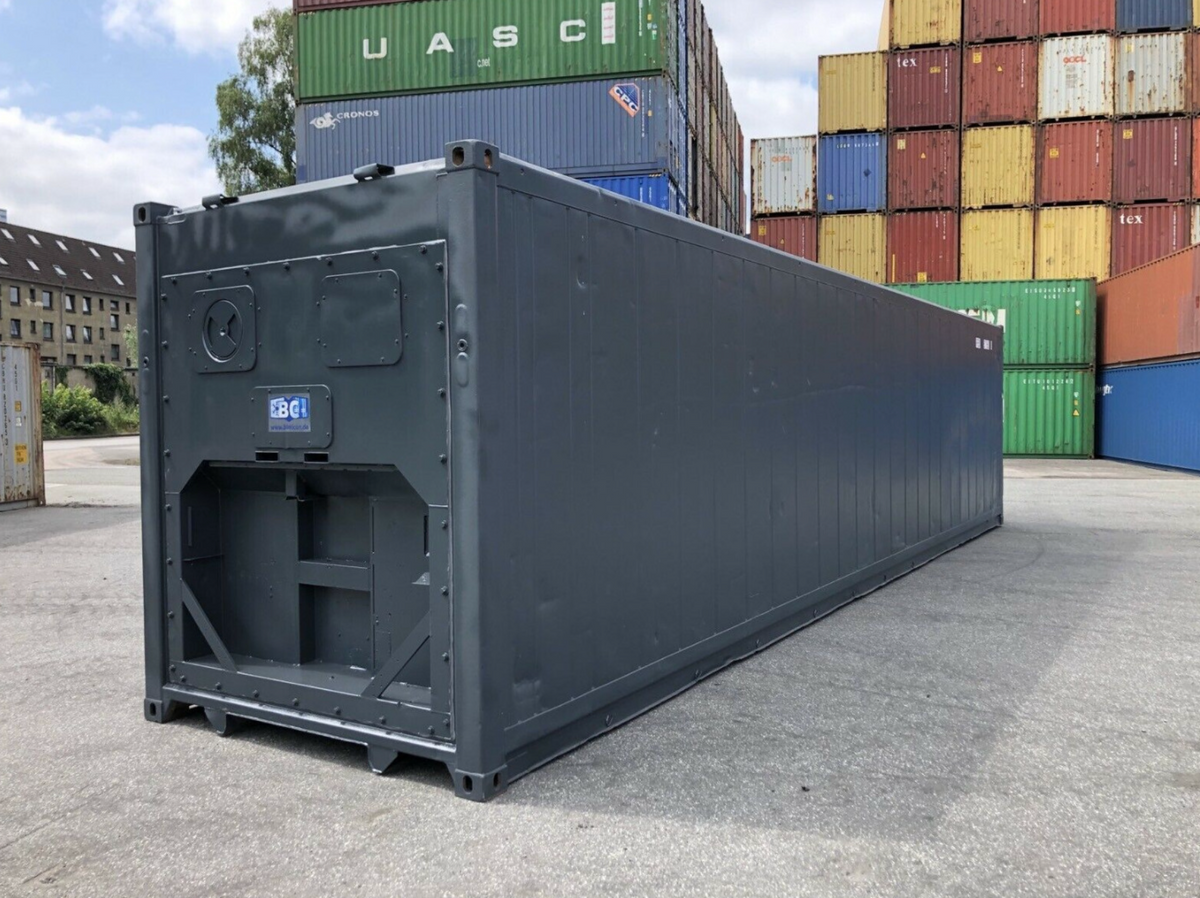 12m (40ft) High Cube Shipping Container - Insulated Thermal Storage Unit (Premium Matte Black) | SA 