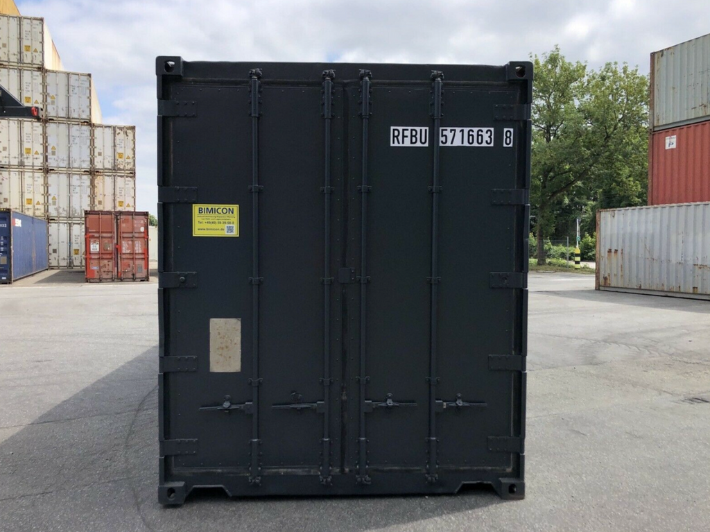 12m (40ft) High Cube Shipping Container - Insulated Thermal Storage Unit (Premium Matte Black) | SA 4
