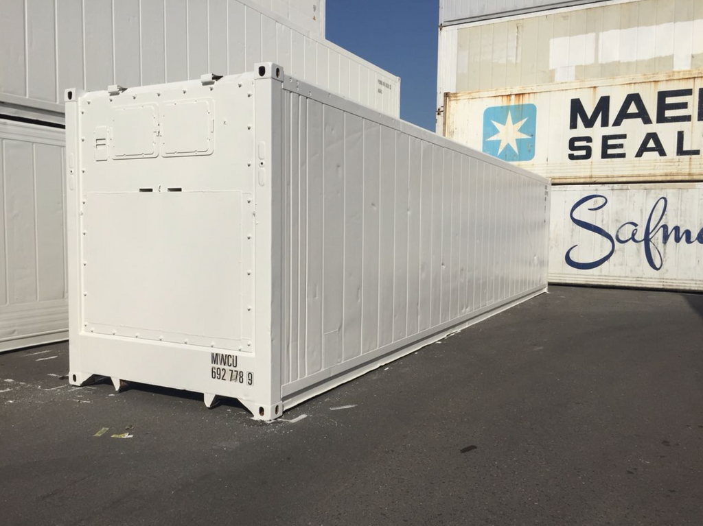 12m (40ft) High Cube Shipping Container - Insulated Thermal Storage Unit (RAL 9010 Pure White) | SA 2
