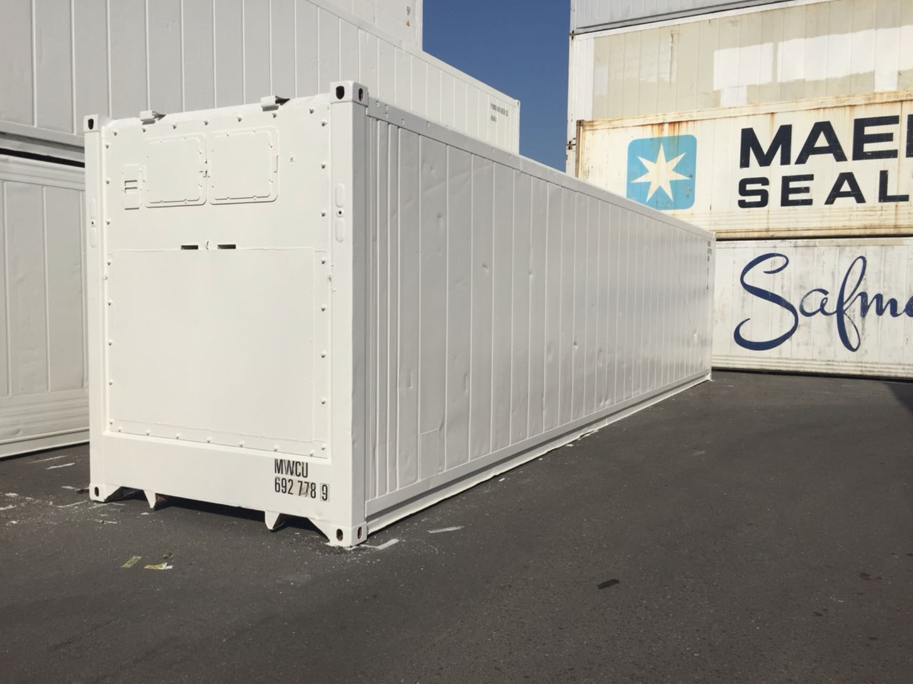 12m (40ft) High Cube Shipping Container - Insulated Thermal Storage Unit (RAL 9010 Pure White) | SA 2