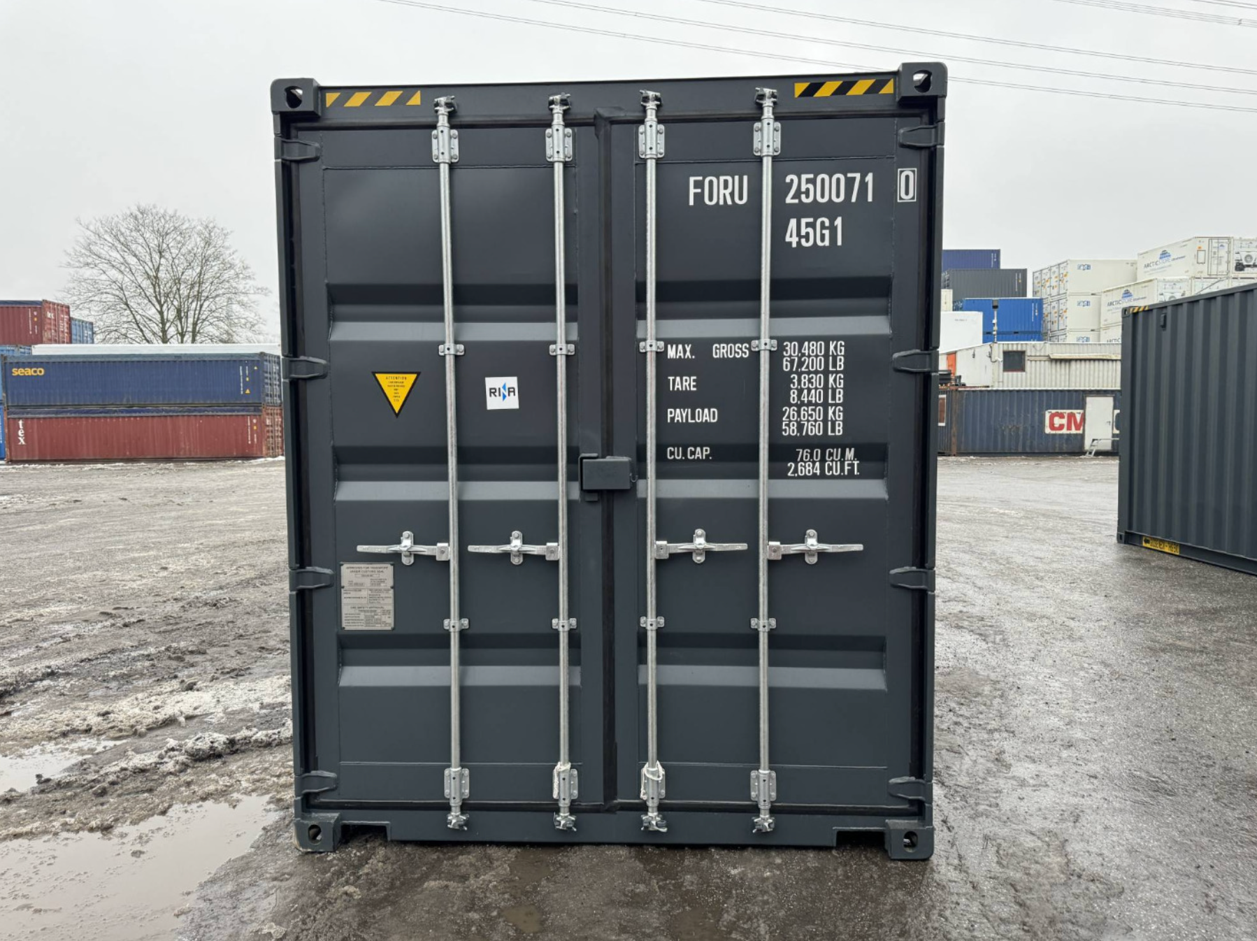 12m (40ft) High Cube Shipping Container - New One-Trip Double Door Dual-Access Unit | SA Depot 3