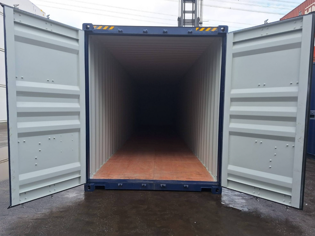 12m (40ft) High Cube Shipping Container - New One-Trip Storage Unit (RAL 5013 Cobalt Blue) | SA Depot 5