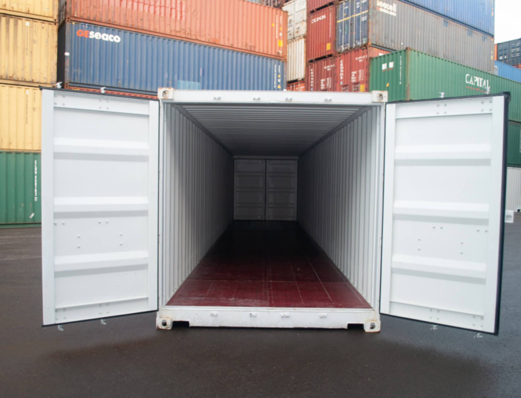 12m (40ft) Shipping Container – Used Double Door Dual-Access Storage Unit for sale online