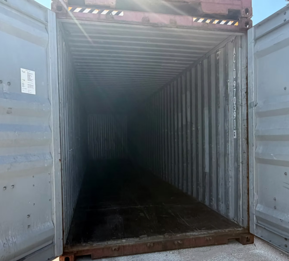 2.4m (8ft) Storage Container - New Anthracite Gray Steel Construction Utility Box online