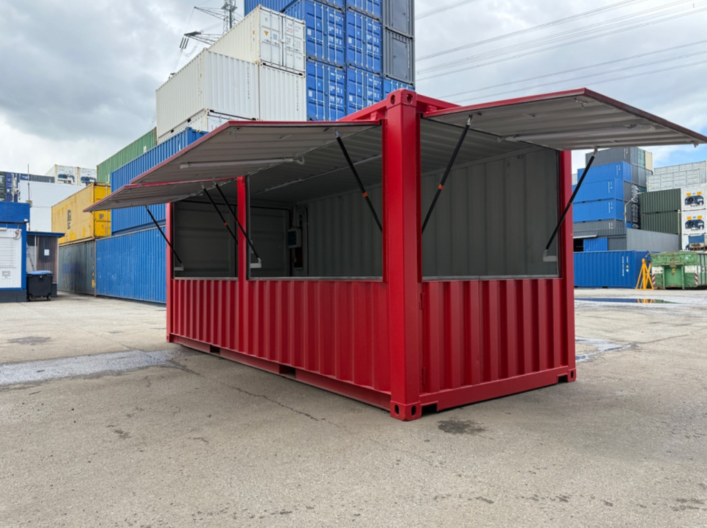 6m (20ft) Bar Shipping Container - New Event &amp; Catering Unit with Counter &amp; Electrical Package | SA Depot