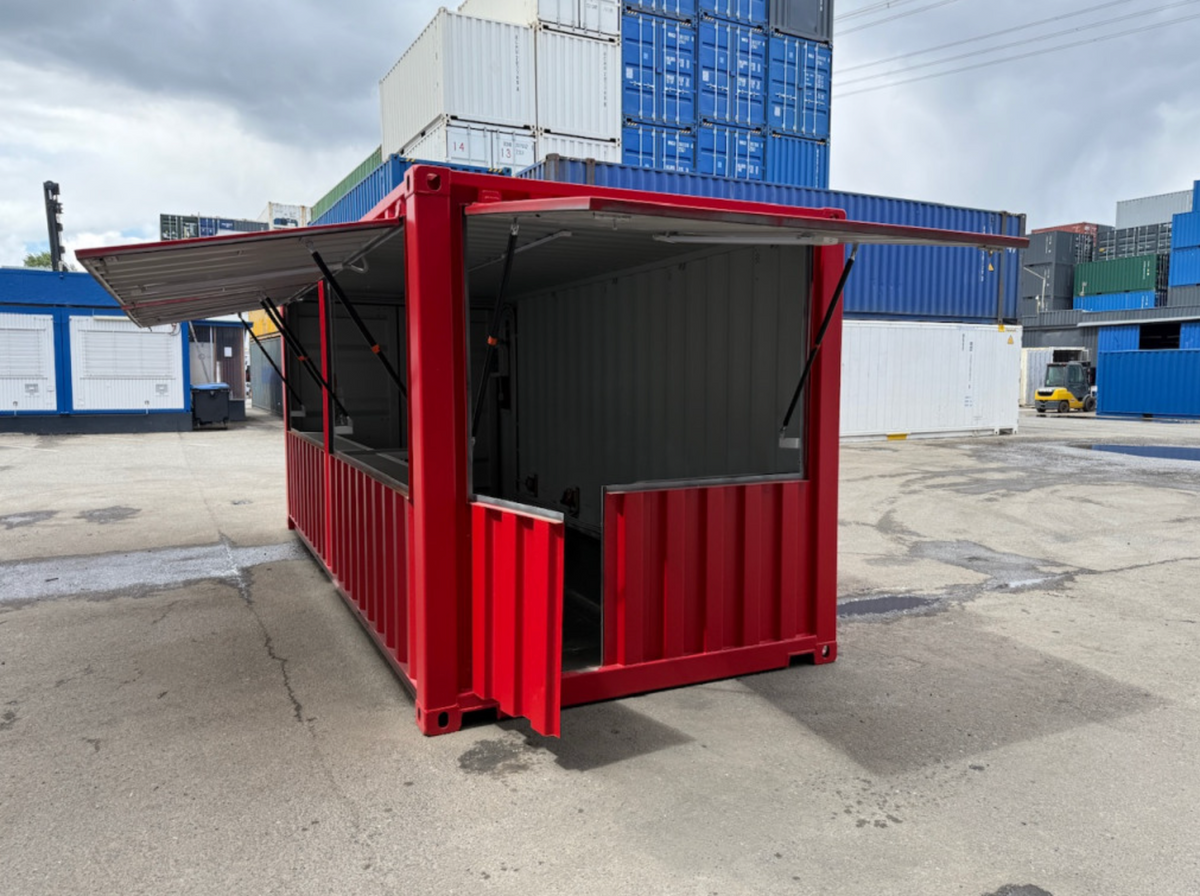 6m (20ft) Bar Shipping Container - New Event & Catering Unit with Counter &amp; Electrical Package | SA Depot