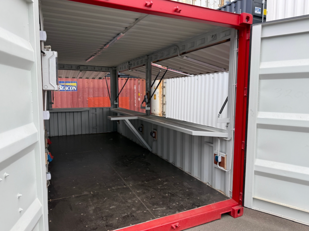 6m (20ft) Bar Shipping Container New Event & Catering Unit with Counter & Electrical Package supplier
