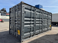 6m (20ft) High Cube Open-Side Shipping Container - One-Trip Used Storage Unit (RAL 7016 Anthracite Gray) | SA Depot