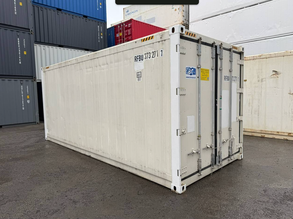 6m (20ft) Shipping Container - Insulated Thermal Storage Unit with Easy-Open Door (RAL 9003) | SA 1