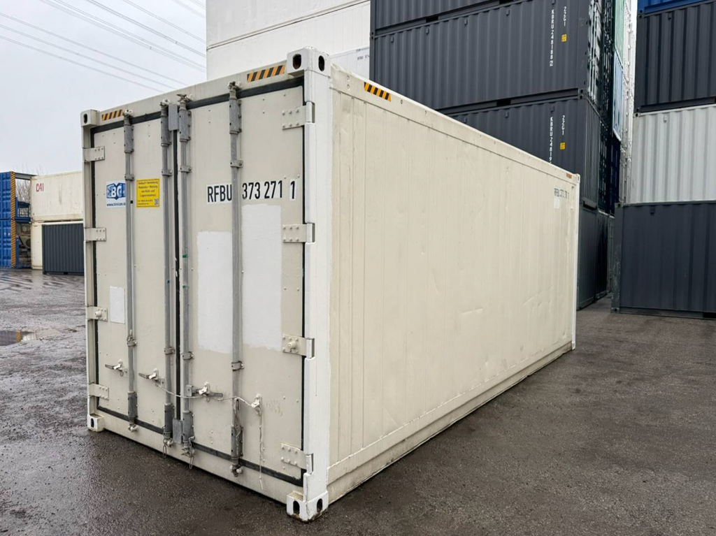 6m (20ft) Shipping Container - Insulated Thermal Storage Unit with Easy-Open Door (RAL 9003) | SA Depot