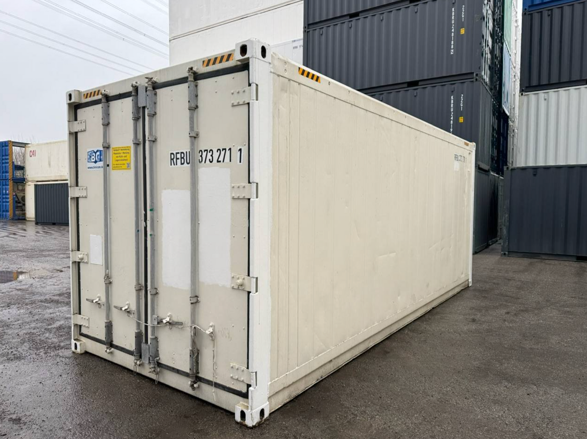 6m (20ft) Shipping Container - Insulated Thermal Storage Unit with Easy-Open Door (RAL 9003) | SA Depot