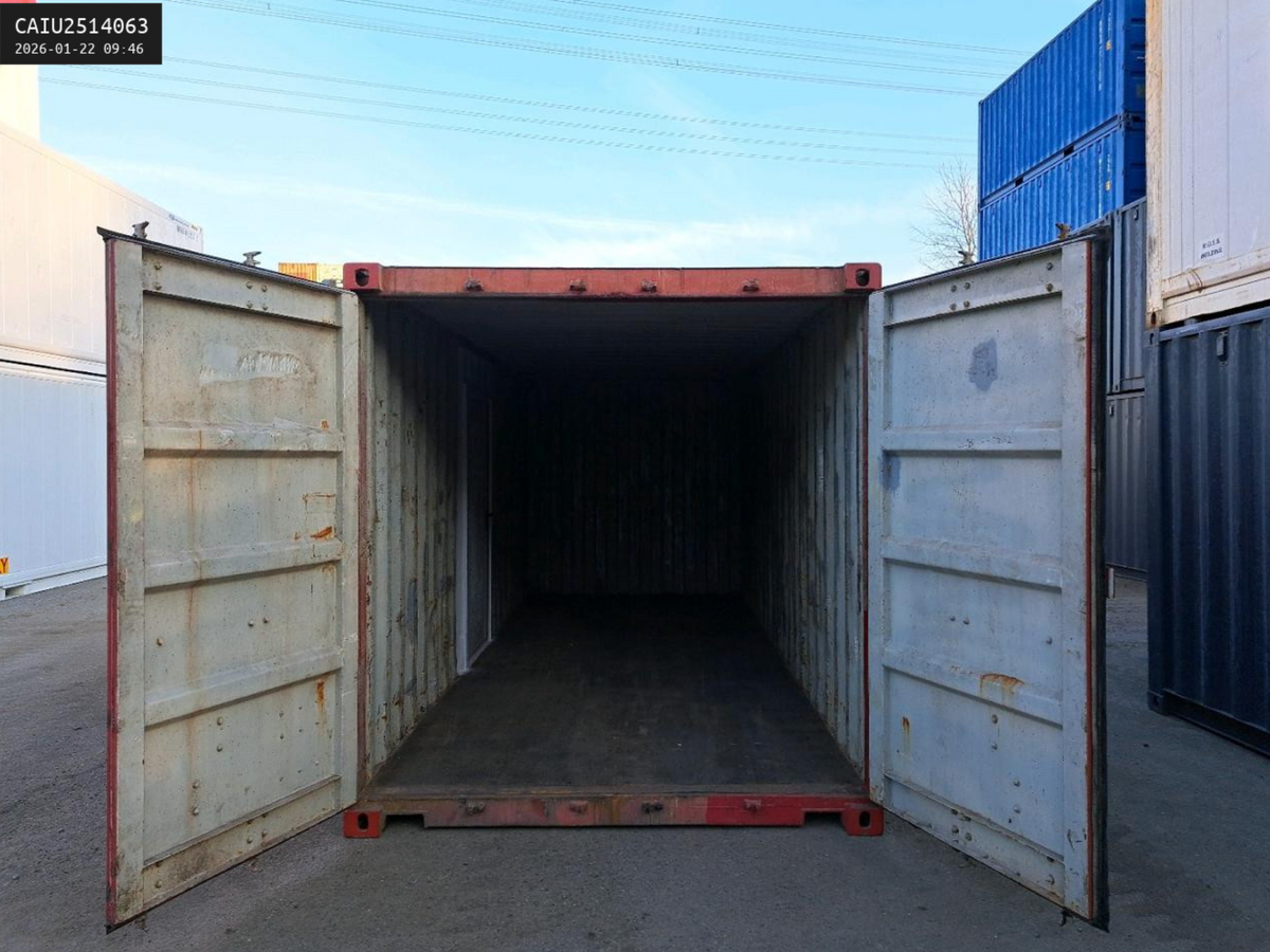 6m (20ft) Shipping Container - Storage Unit with Pre-Installed Doors
