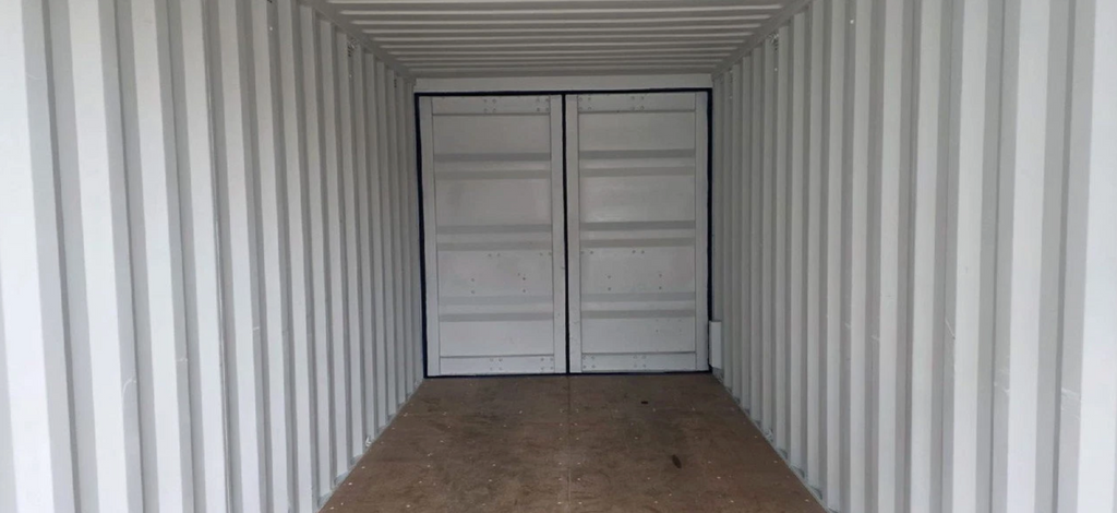 6m (20ft) Shipping Container – Used Double Door Dual-Access Unit (RAL 5010 Gentian Blue)  for sale