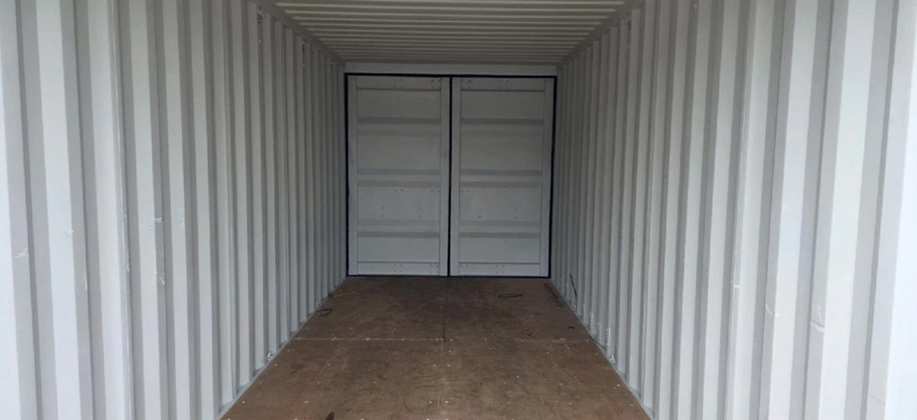 6m (20ft) Shipping Container – Used Double Door Dual-Access Unit (RAL 5010 Gentian Blue)  for sale near me