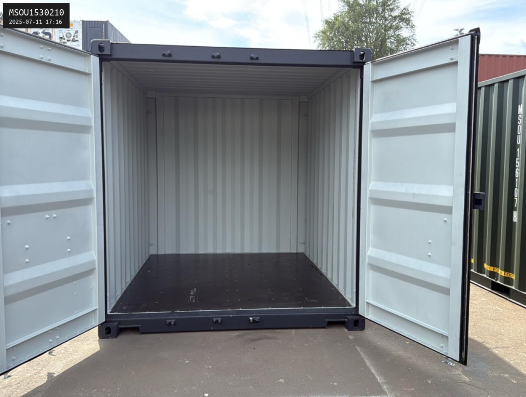10ft Shipping Container - New Storage Unit (RAL 7021 Black Gray)