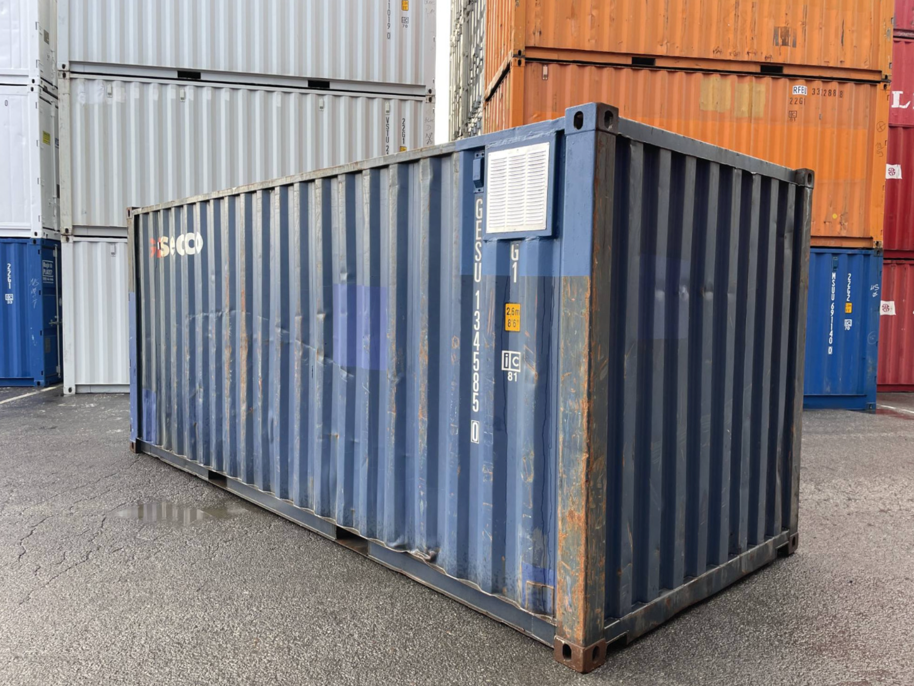 6m (20ft) Shipping Container - New One-Trip Storage Unit with Ventilation Grille | SA Depot