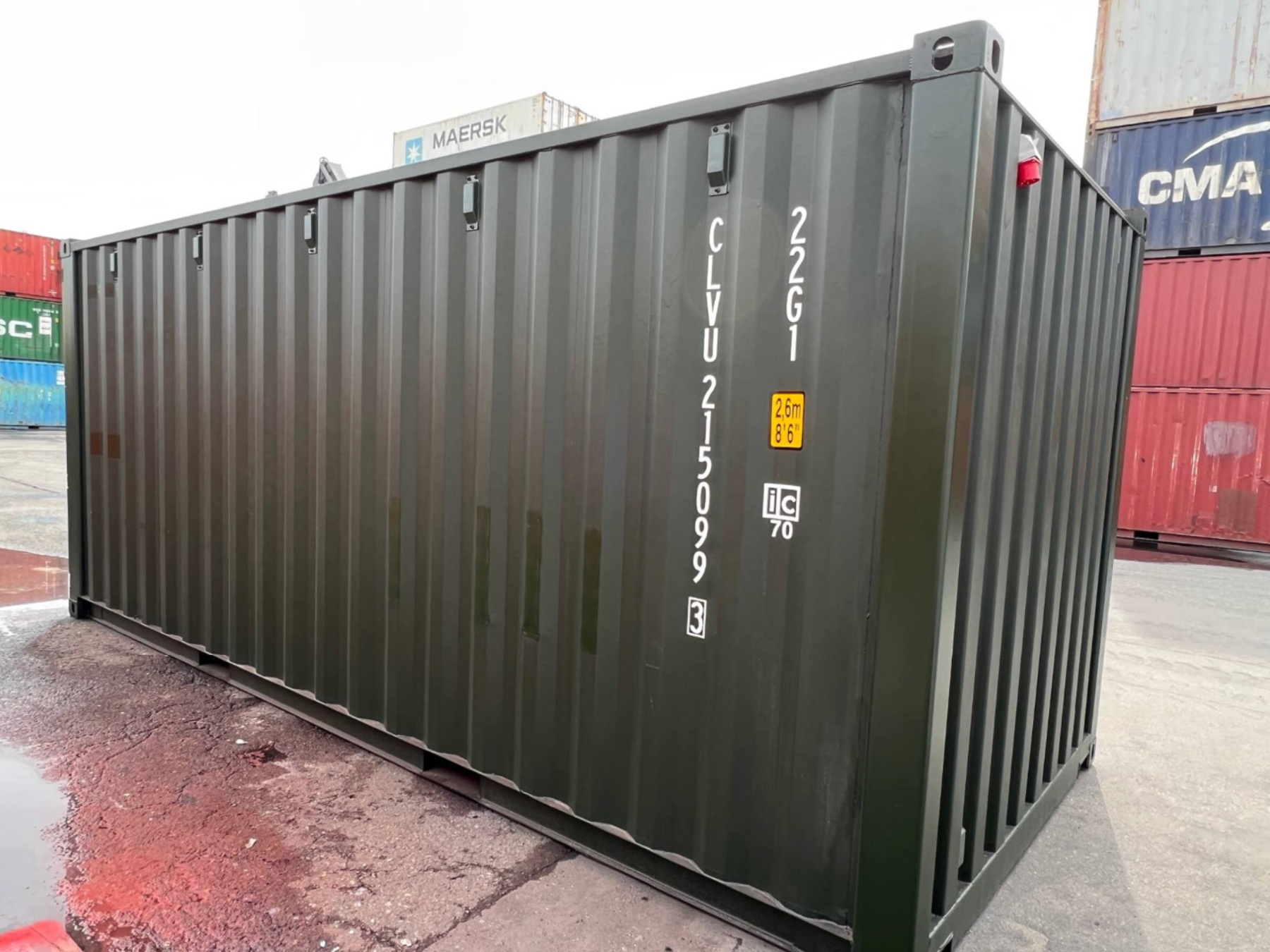 6m (20ft) Shipping Container - New One-Trip Standard Dry Van with Interior Light | SA Depot